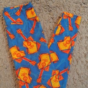 EUC LULAROE GUITAR LEGGINGS